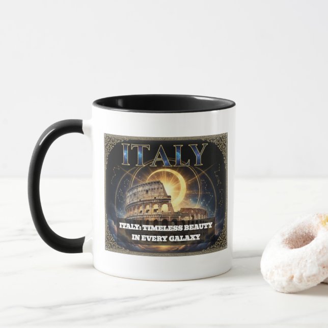 Cosmic Italy Roman Colosseum Celestial Art Mugg (Med munk)