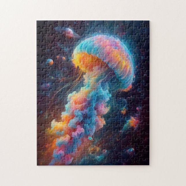Cosmic Jellyfish Artwork Pussel (Vertikal)