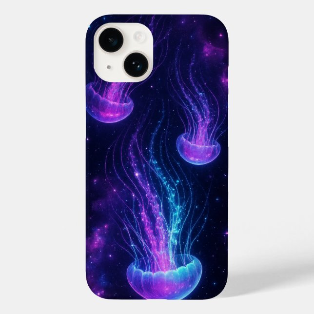 Cosmic Jellyfish Space Aesthetic iphone case (Baksida)