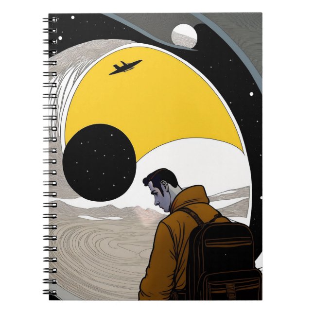 Cosmic Journey Illustration-anteckningsbok Anteckningsbok (Framsidan)