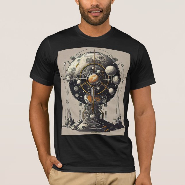 Cosmic Journey T-Shirt Design (Framsida)