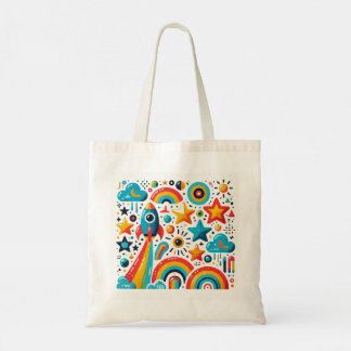 Cosmic Joy Tote Bag Design Tygkasse