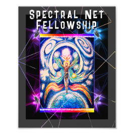 Cosmic Juggler Spectral Net Fellowship Fototryck