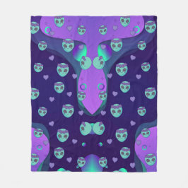 Cosmic Kärlek Fleece Blanket