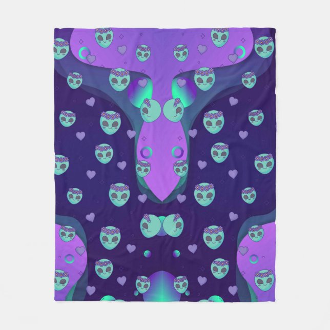 Cosmic Kärlek Fleece Blanket (Framsidan)
