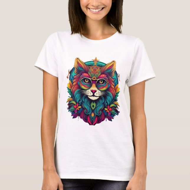 Cosmic Kattunge T Shirt (Framsida)