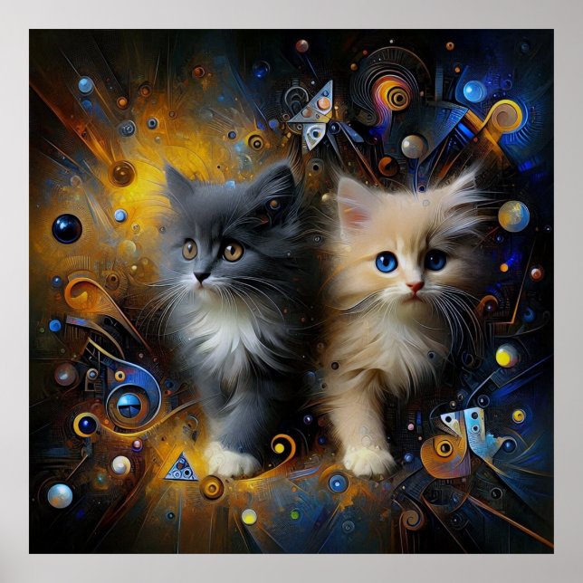 Cosmic Kittens & Life's Art Poster (Framsidan)