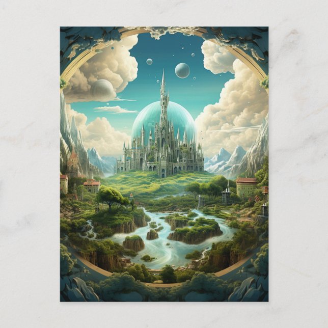 Cosmic Kungariket Vykort (Framsida)