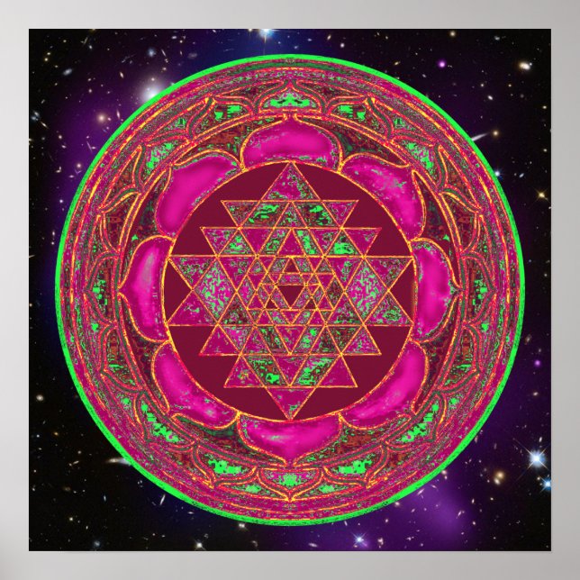 Cosmic Lakshmi Mandala Poster (Framsidan)