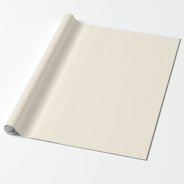 Cosmic Latte Solid Färg Presentpapper (Utrullad)
