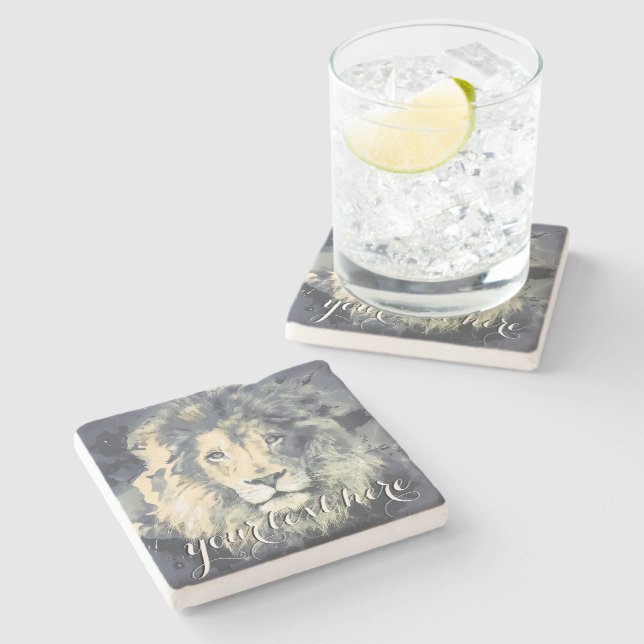 COSMIC LEJONA KUNG | Underlägg Anpassningsbar Ston (Sidan)