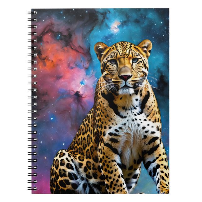 Cosmic Leopard Anteckningsbok (Framsidan)
