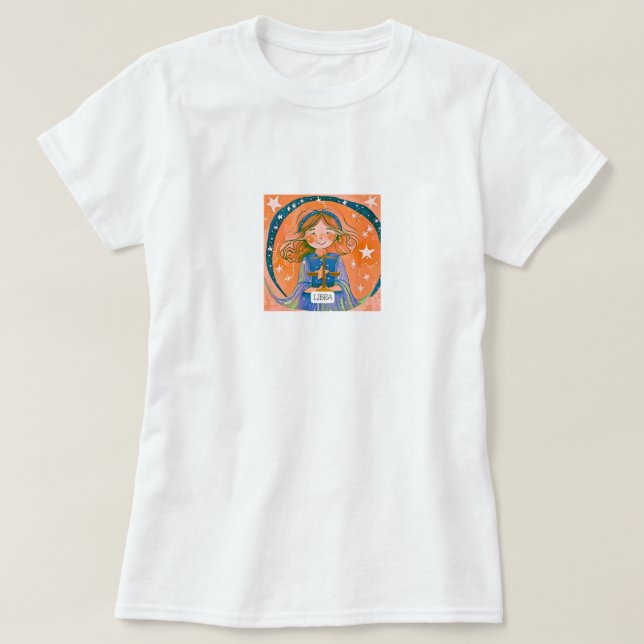 Cosmic Libra T Shirt (Design framsida)