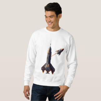 "Cosmic Liftoff: Spaceship Launch Tees" Lång Ärmad Tröja