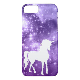 Cosmic Lila Magic Stars White Unicorn