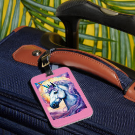 Cosmic Lila Unicorn iPad Bagagebricka