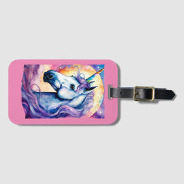 Cosmic Lila Unicorn iPad Bagagebricka