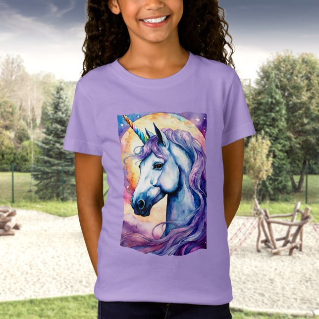 Cosmic Lila Unicorn T-Shirt (Skapare uppladdad)