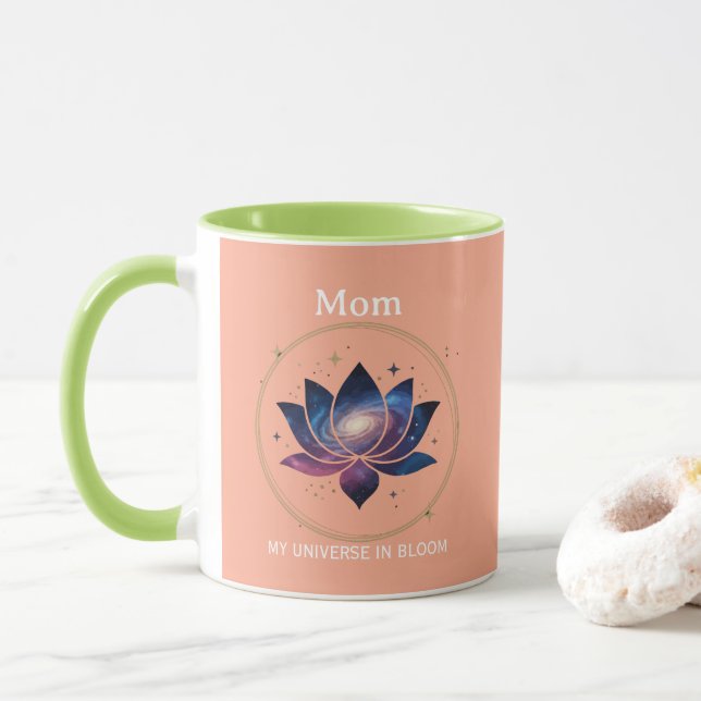 Cosmic Lotus Flower Mom Bloom Mugg (Med munk)