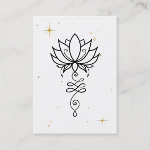 *~* Cosmic Lotus Nirvana Helig Geometry Business Visitkort
