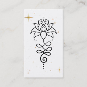 *~* Cosmic Lotus + Nirvana - Helig Geometry Visitkort