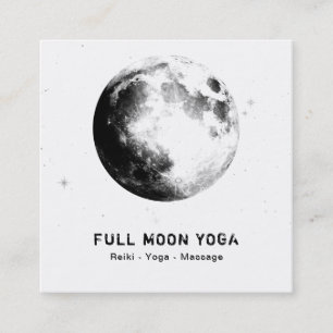 *~* Cosmic Luna Stars Full MOON Lunar Celestial Fyrkantigt Visitkort