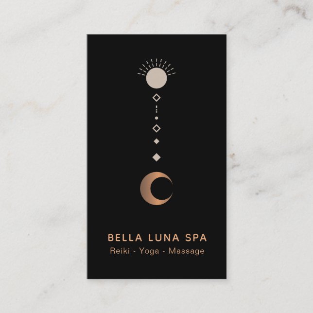 *~* Cosmic Lunar Universe Shaman Måne Totem Visitkort (Framsida)