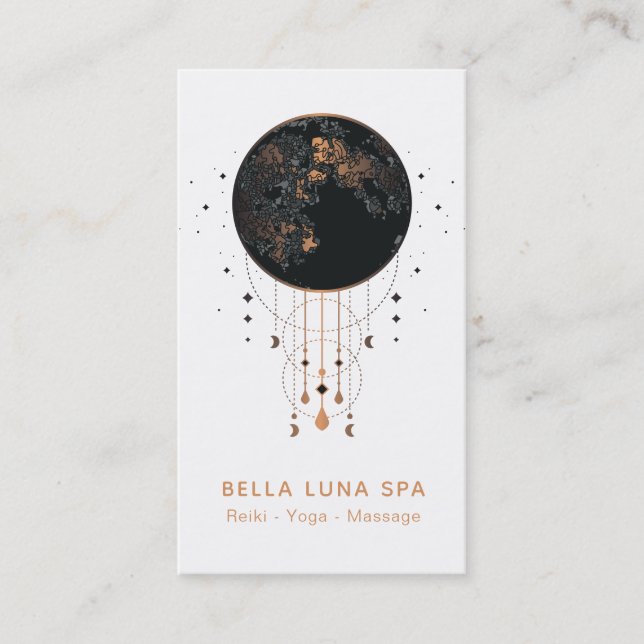 *~* Cosmic Lunar Universe Shaman Måne Visitkort (Framsida)
