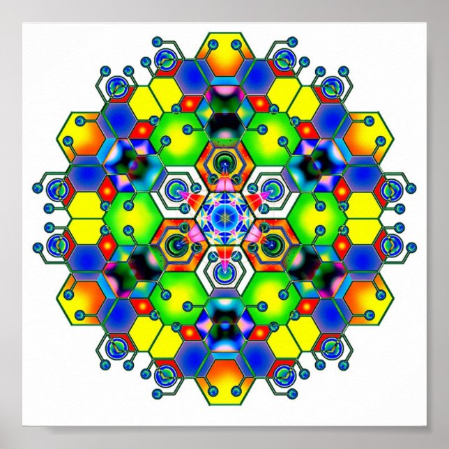 Cosmic Mandala 1 Poster (Framsidan)