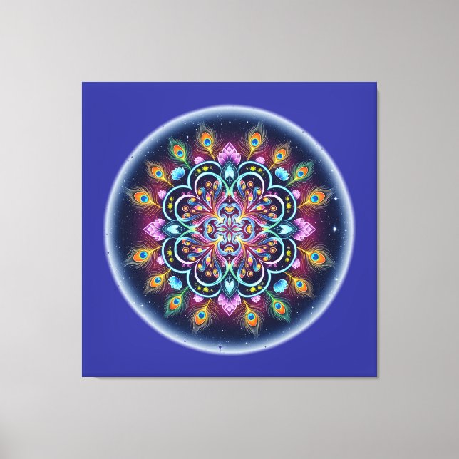 Cosmic Mandala Canvas Wall Art (Framsida)