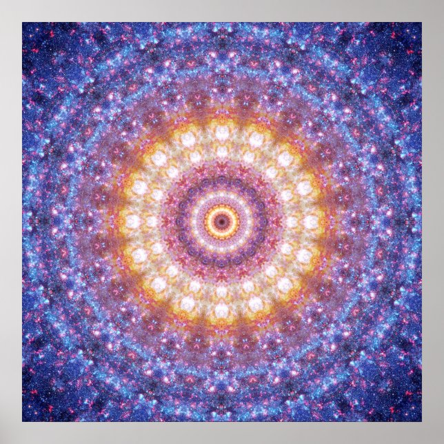 Cosmic Mandala Poster - Meditation Poster (Framsidan)