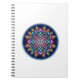 Cosmic Mandala Spiral Notebook Anteckningsbok