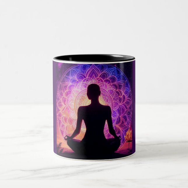 Cosmic Mandala Två-Tonad Mugg (Center)