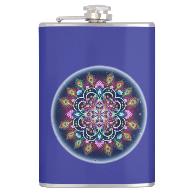 Cosmic Mandala Vinyl Flask Fickplunta (Framsidan)