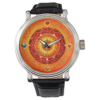 "Cosmic Mandalas: Planethédé-tidsbit" Armbandsur