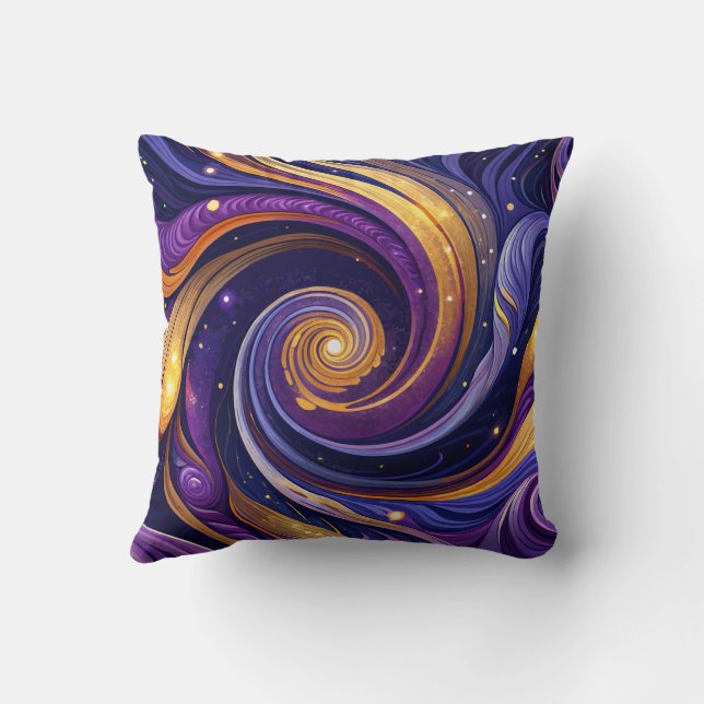 Cosmic Marble Swirl Kudde (Baksida)