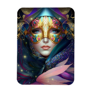 Cosmic Mfrågade Goddess Queen Fantasy Art Magnet