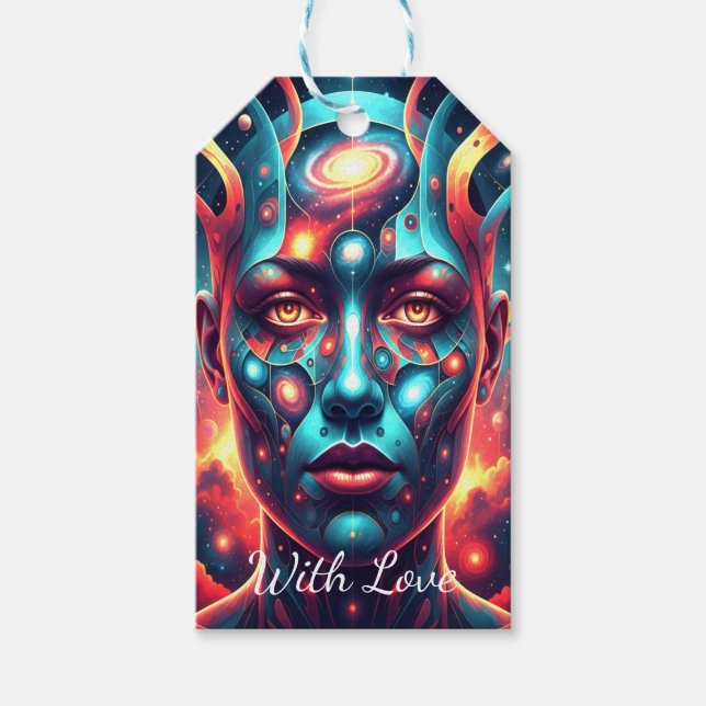 Cosmic+Mosaic+Face Presentetikett (Framsidan)