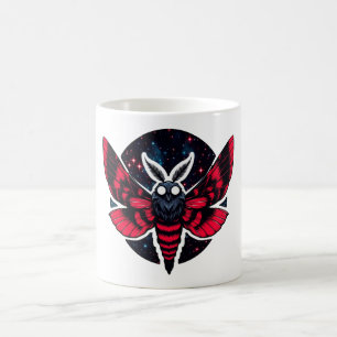 Cosmic Moth - Art Folklore Mothman Kaffemugg