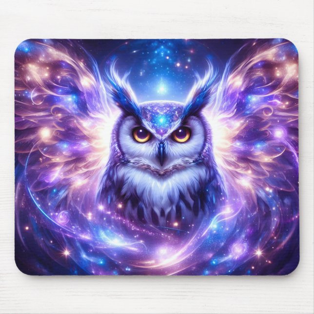 Cosmic Mystical Wisdom Celestial Spiritual Owl  Musmatta (Framsidan)