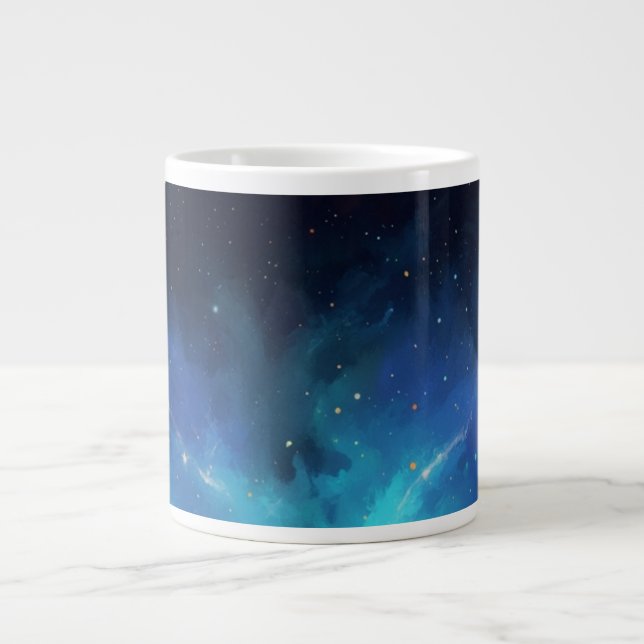 Cosmic Nebula Abstract Galaxy Space Art Jumbo Mugg (Framsidan)