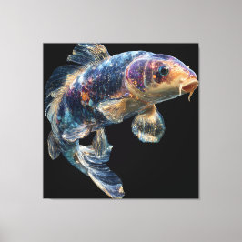 Cosmic Nebula Koi Canvastryck