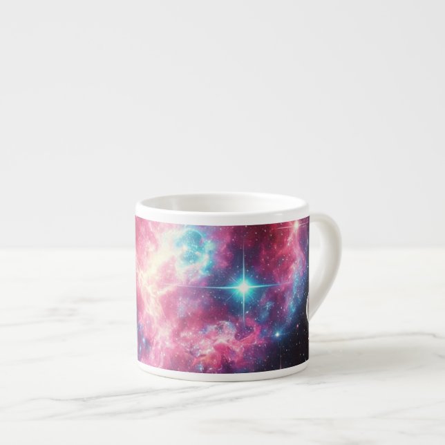 Cosmic Nebula Specialty Mugg - Galaxy Design Espressomugg (Framsida höger)