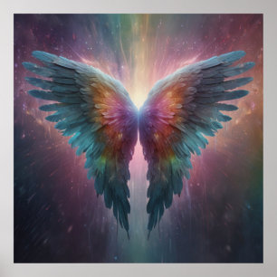 *~*Cosmic Neon Glowing Angel Vingar AP78 Poster