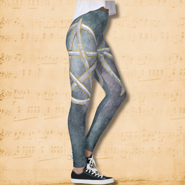 Cosmic Nexus: Marble Pentagram Leggings (Skapare uppladdad)