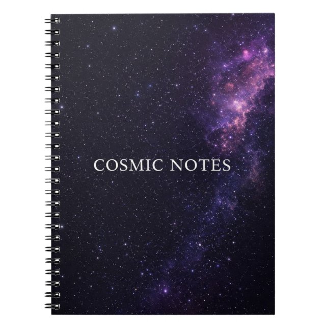 Cosmic Notes Journal – Galaxy Notebook Anteckningsbok (Framsidan)