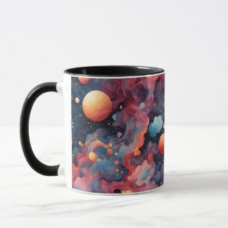 Cosmic Odyssey: Etheral Nebula Galaxy Mugg