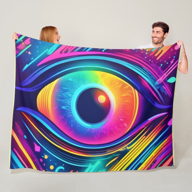 Cosmic Öga i Dreams Fleecefilt (På plats)