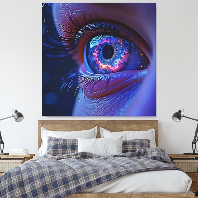 Cosmic Öga Starlight Gaze Canvastryck (Insitu (sovrum))