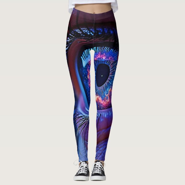 Cosmic Öga Starlight Gaze Leggings (Framsida)